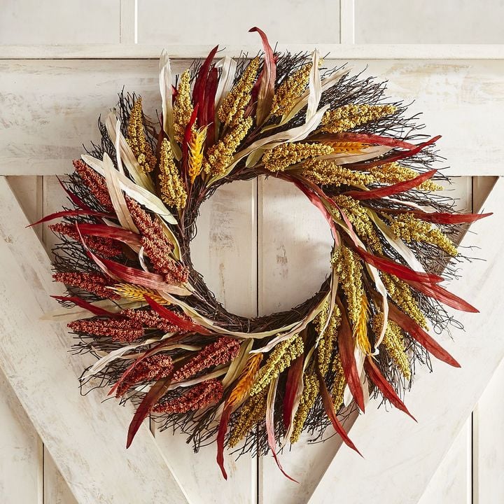 Pier 1 Imports Sunset Harvest Wreath Best Fall Wreaths POPSUGAR
