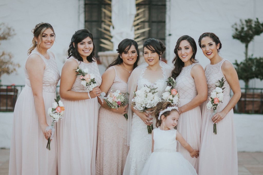 Elegant Wedding Reception With Blush and Gray Colors