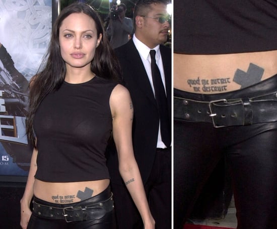 Angelina Jolie Got A Dragon Tattoo On Her Abdomen During A Drunk Photos Of Celebrities Who Have Tattoos Popsugar Beauty Australia Photo 38
