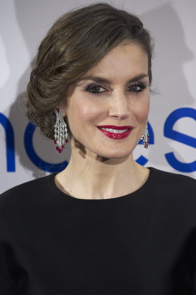 Queen Letizia's Feather Dress February 2017