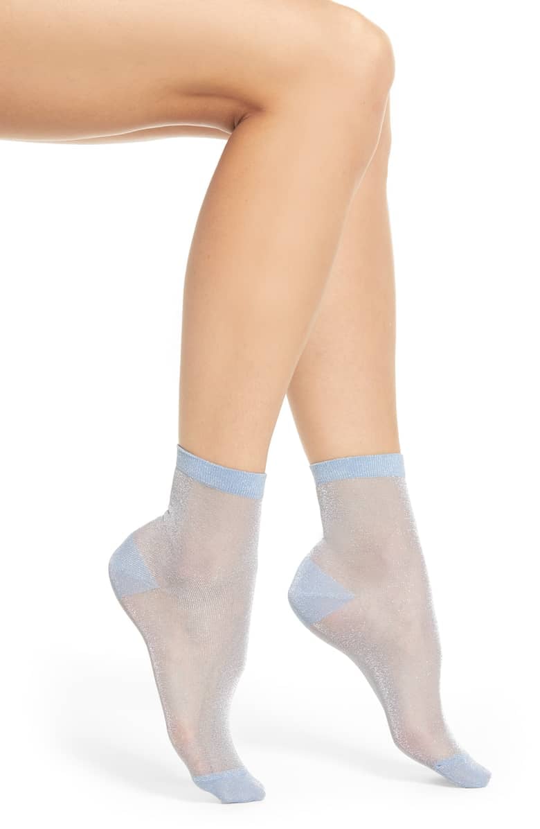 Shimmer Ankle Socks