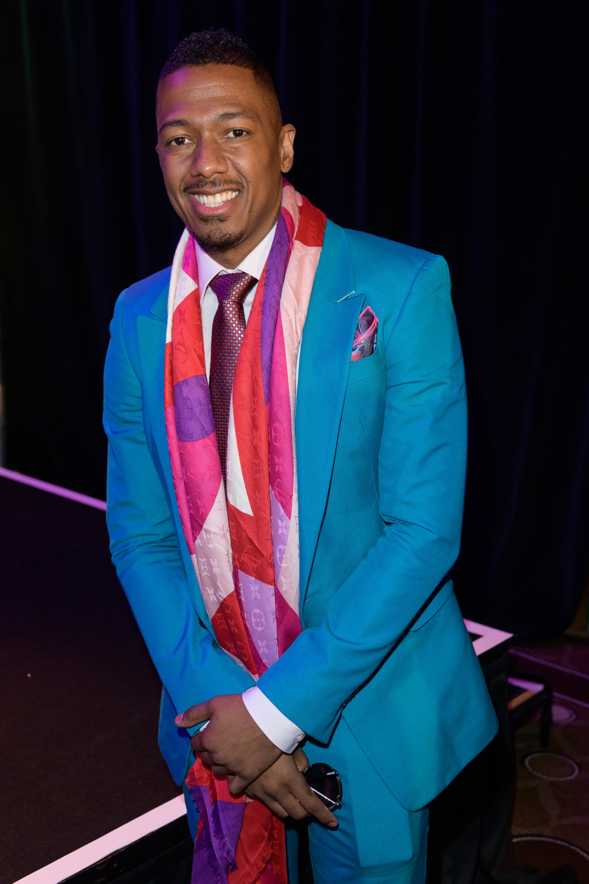 MIAMI BEACH, FL - JANUARY 22:  Nick Cannon poses for a portrait during NATPE Miami 2020 - Iris Awards at Fontainebleau Hotel on January 22, 2020 in Miami Beach, Florida.  (Photo by Jason Koerner/Getty Images)