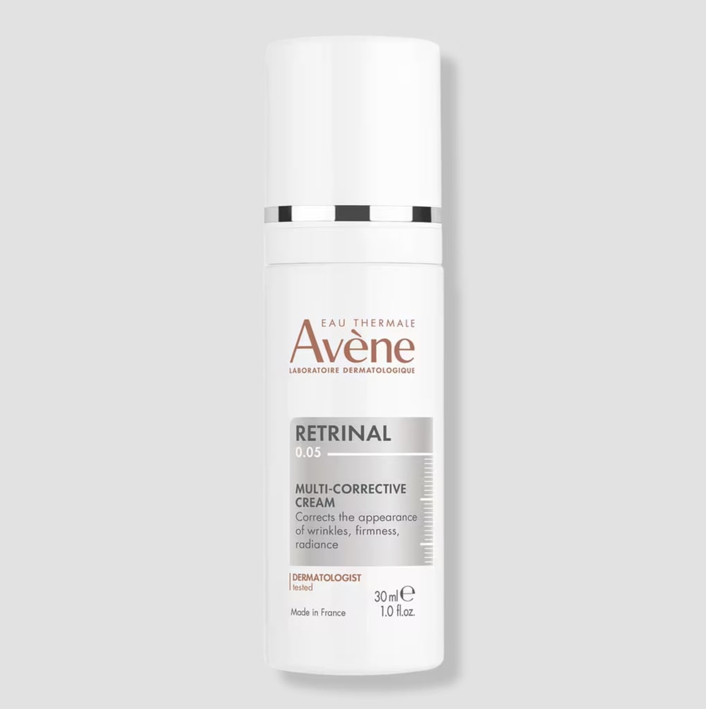 Avène Retrinal 0.05% Multi-Corrective Cream ($50) 
If you're looking for products with vitamin A and feel as though you've exhausted most basic retinols on the market, this is a great, next-step option. The lightweight cream uses retinaldehyde (a more advanced form of vitamin A) to visibly reduce wrinkles, smooth texture, and renew skin. You can use it daily because it's on the gentler side, and the 4.6-star rating, thanks to 750 great reviews, speaks for itself.