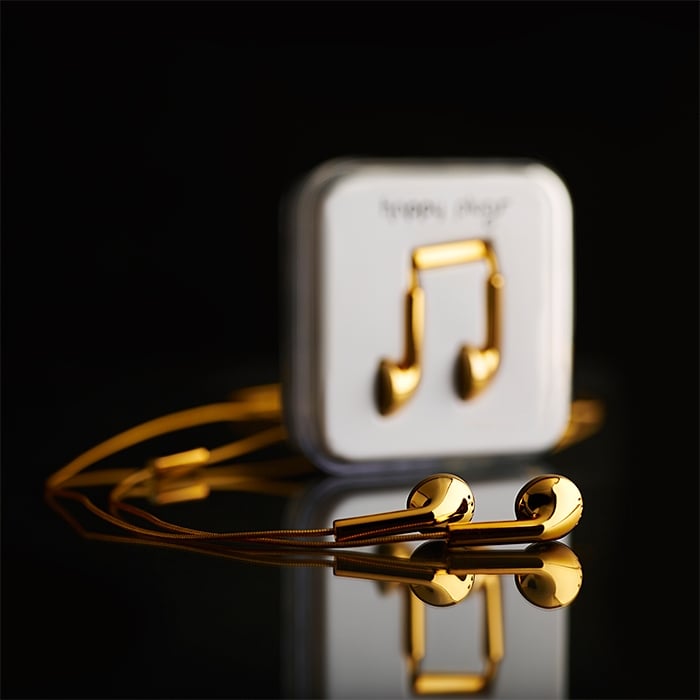 18-Carat-Gold Headphones by Happy