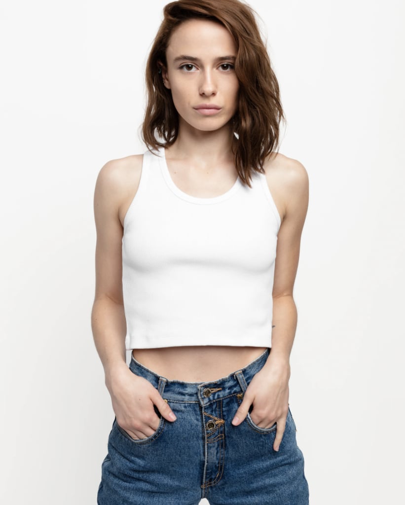 x karla The Crop Tank in White