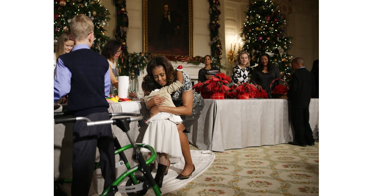 When She Hugged A Young Girl During A White House Christmas Party