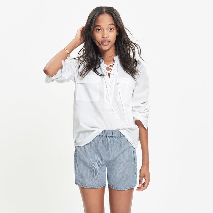 Madewell Terrace Lace-Up Shirt ($75)
