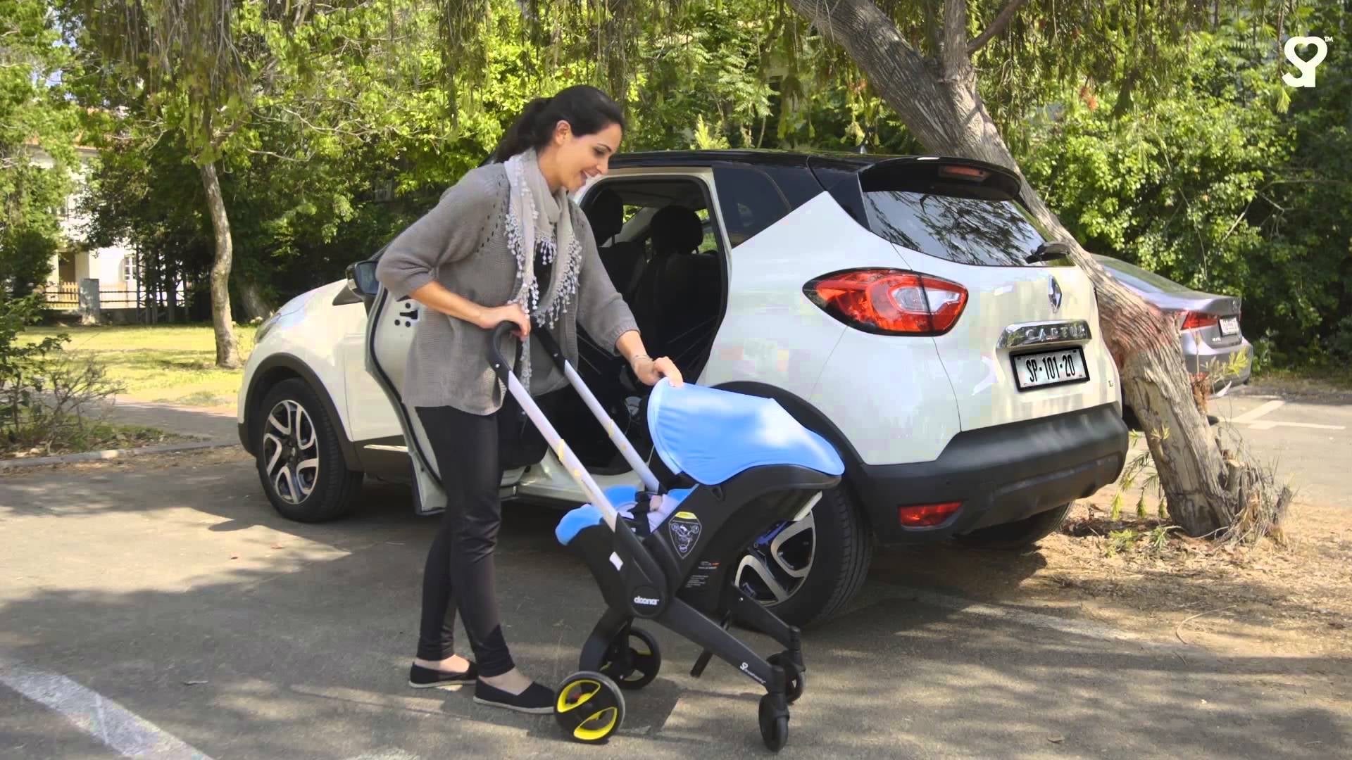 how to put doona in car