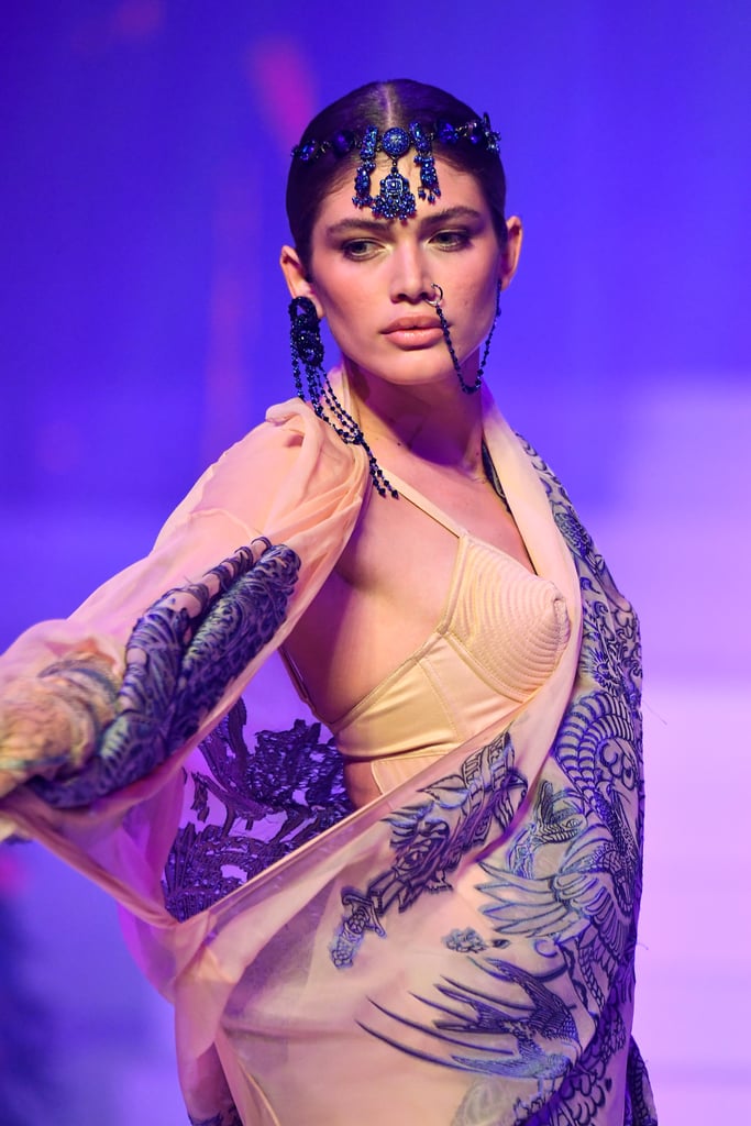 Valentina Sampaio on the Jean Paul Gaultier Runway