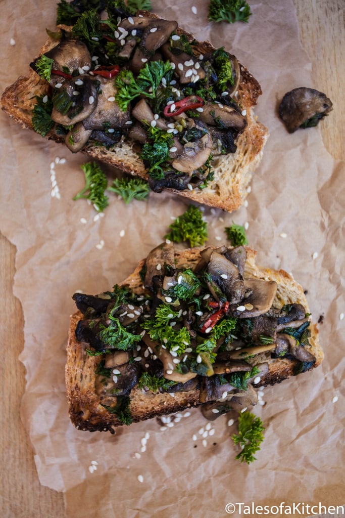 Chilli and Garlic Mushroom Toast