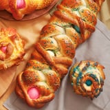 Easter Bread With Colored Eggs
