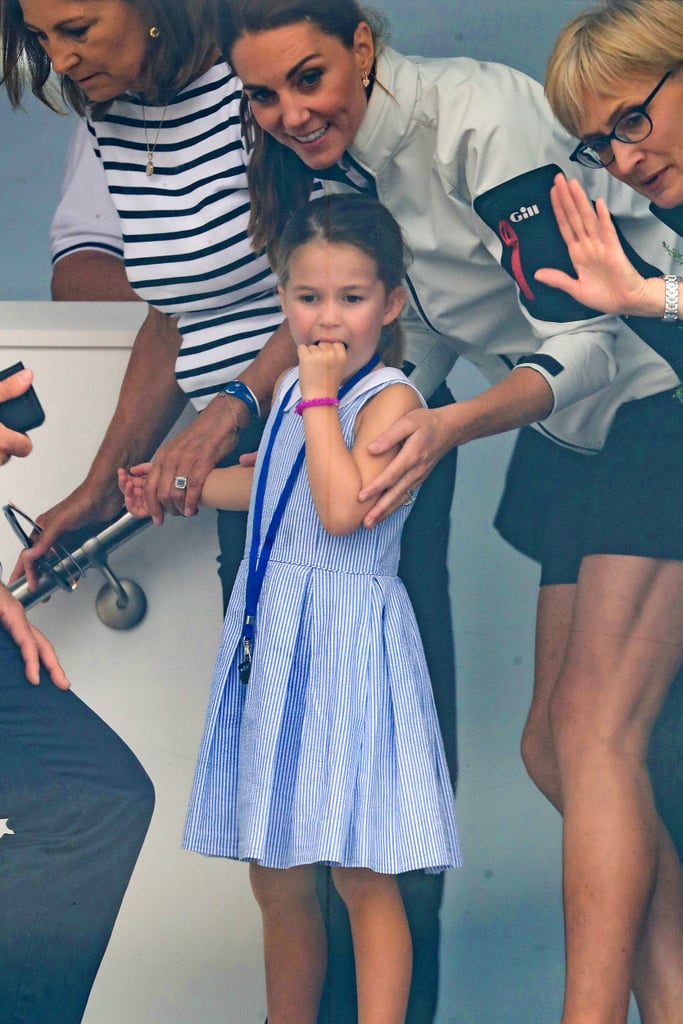 Prince George and Princess Charlotte at King's Cup Race 2019