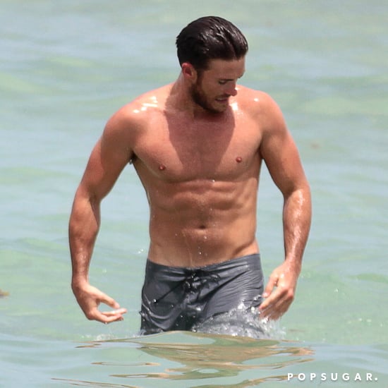 Scott Eastwood Shirtless in Miami Beach July 2017