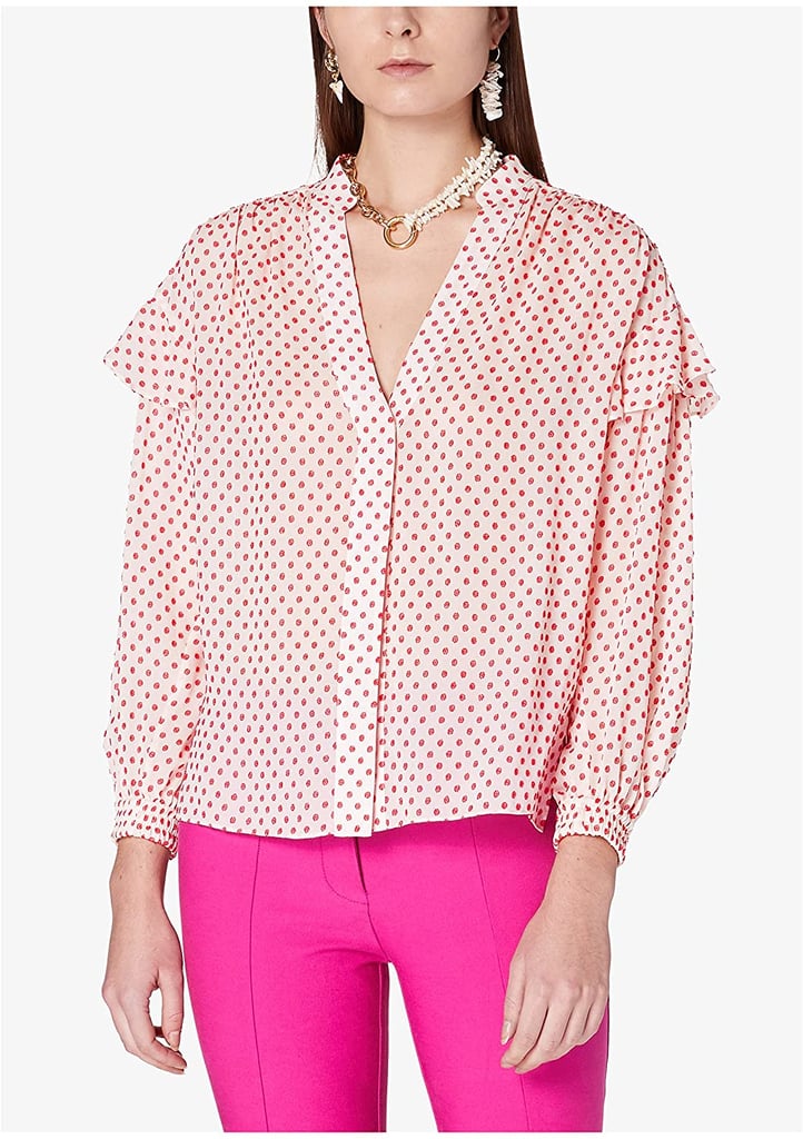 Derek Lam 10 Crosby Women's Kaena Ruffle Blouse