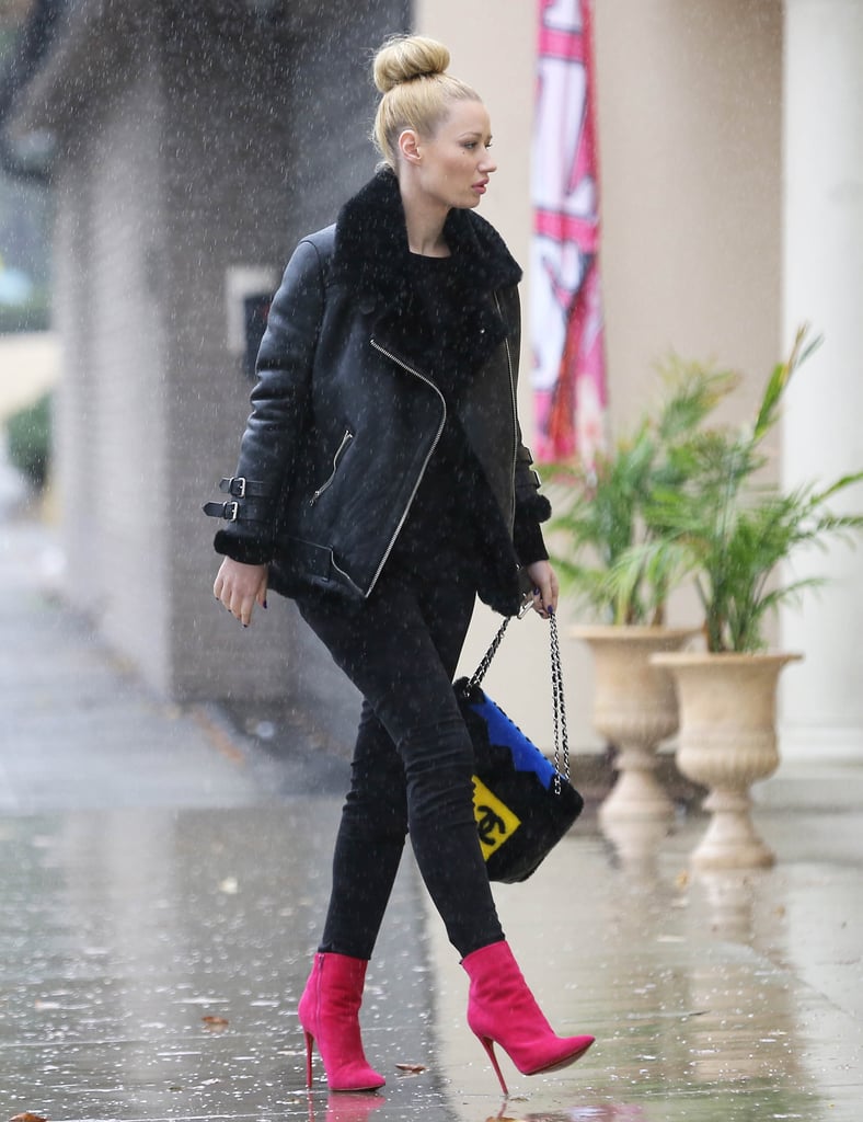 LA's rain didn't bring Iggy Azalea down on Tuesday.
