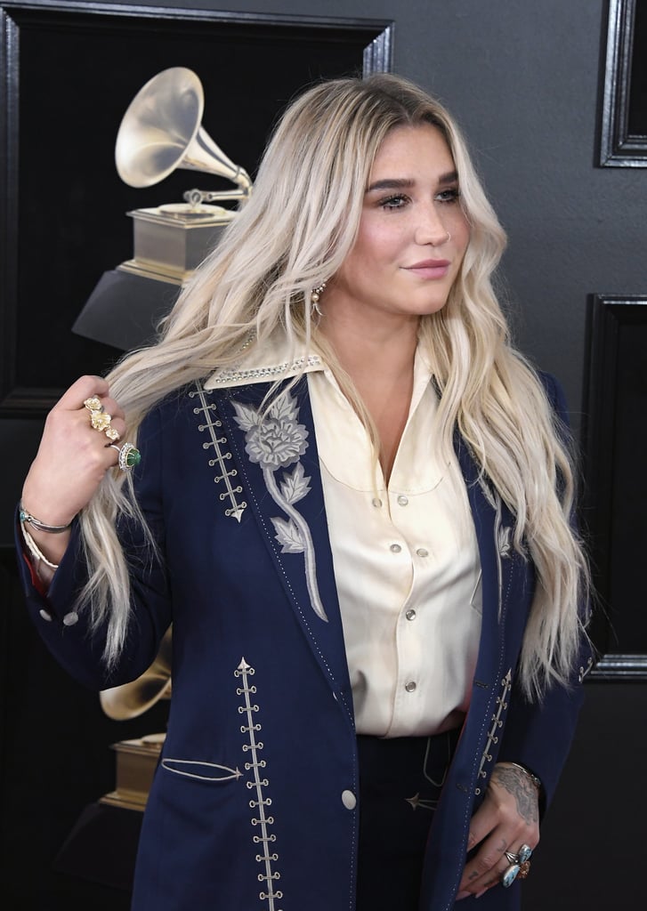 Kesha Hair and Makeup at the 2018 Grammy Awards