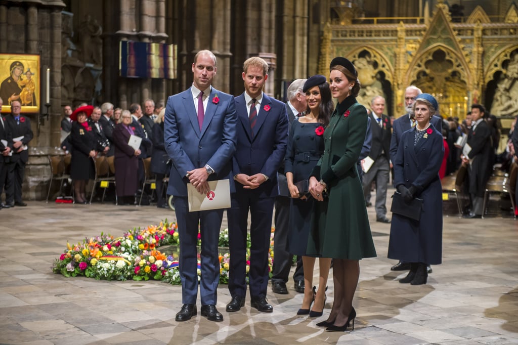 Royals at Remembrance Day Service at Westminster Abbey 2018