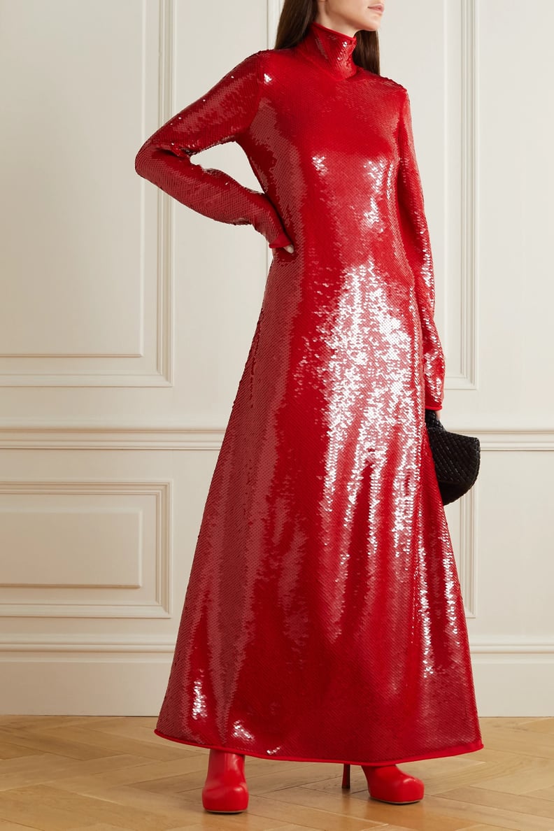 Shop Tracee Ellis Ross's Red Bottega Veneta Dress