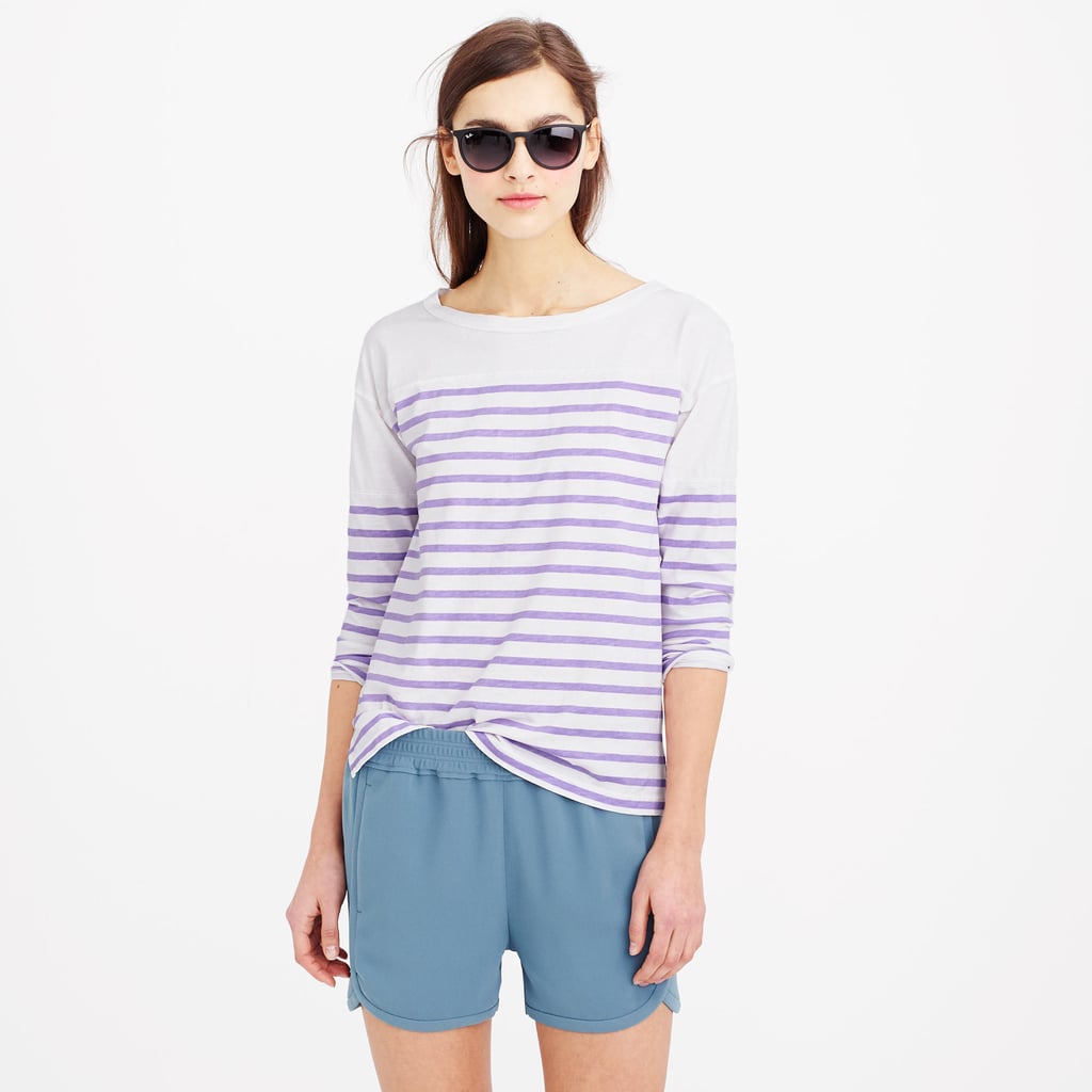 J.Crew Three-Quarter Sleeve Football Tee in Stripe ($45)