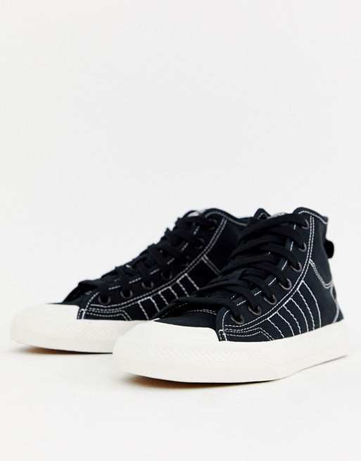 Adidas Originals Black High Top Nizza 