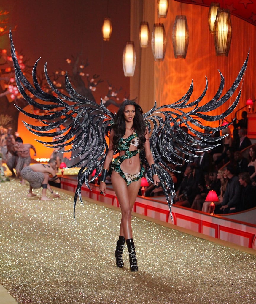 For her debut in 2010, she wore this insane feather piece.