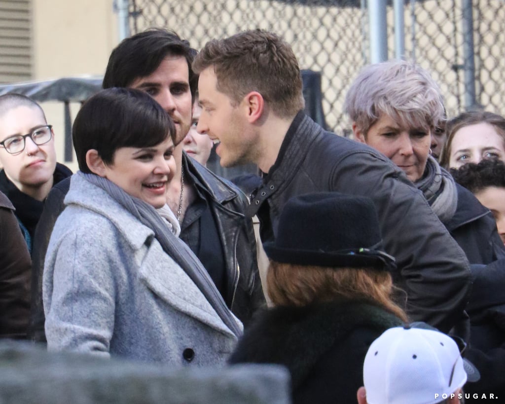Ginnifer Goodwin and Josh Dallas on OUAT Set March 2016