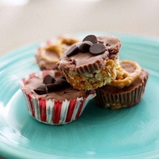 Chocolate Ice Cream Bites With Pretzel Crust