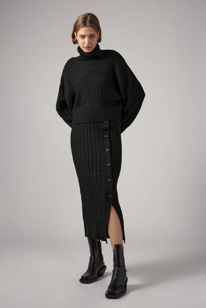 Zara Cable Knit Skirt