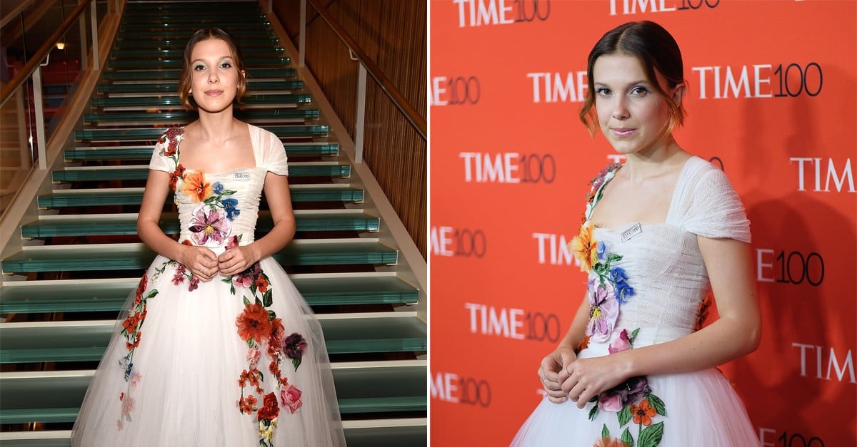 Millie Bobby Brown Floral Dress at Time 100 Gala 2018 | PS Fashion