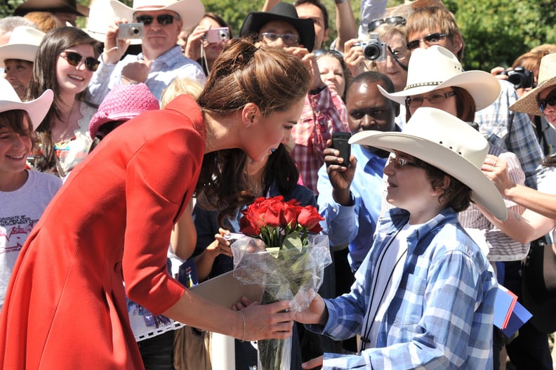 When She Accepted Flowers From This Little Cowboy