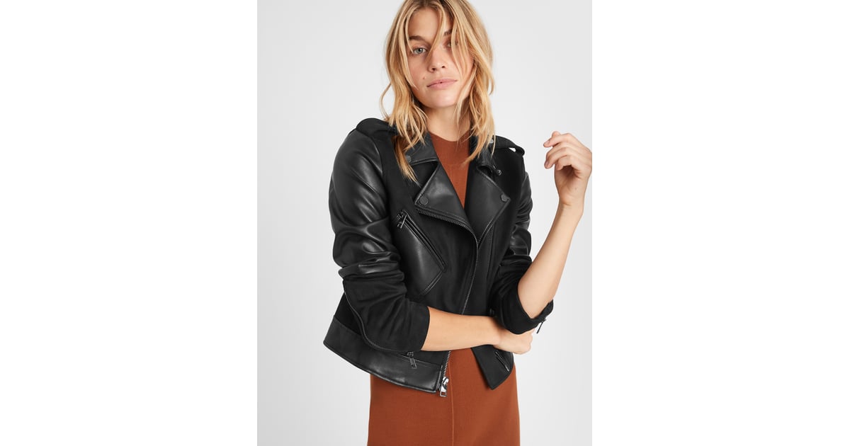 Banana republic top suede moto jacket