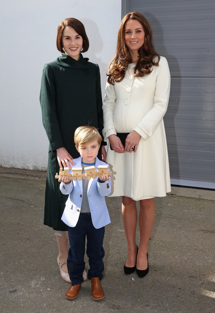 Kate Middleton Visits the Downton Abbey Set