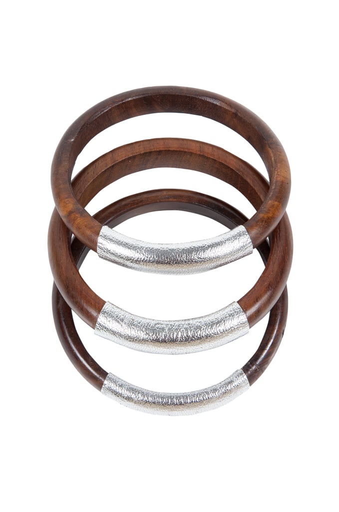 Raven + Lily Ferdoz Large Wood Leather Bangle