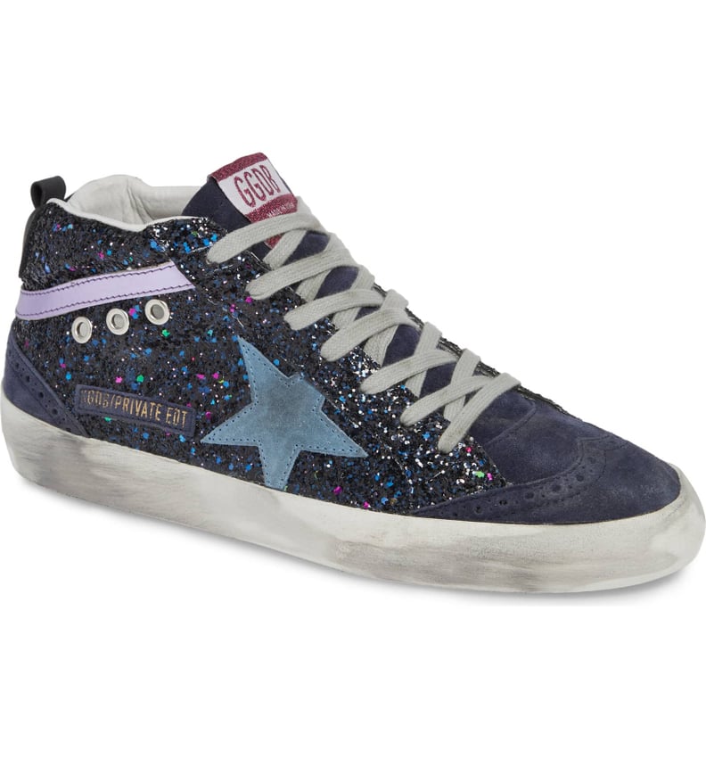 Golden Goose Mid Star Glitter Sneaker