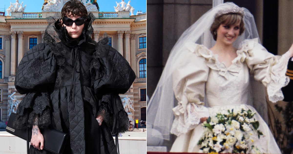 Balenciaga's Goth Version of Princess Diana's Wedding Dress