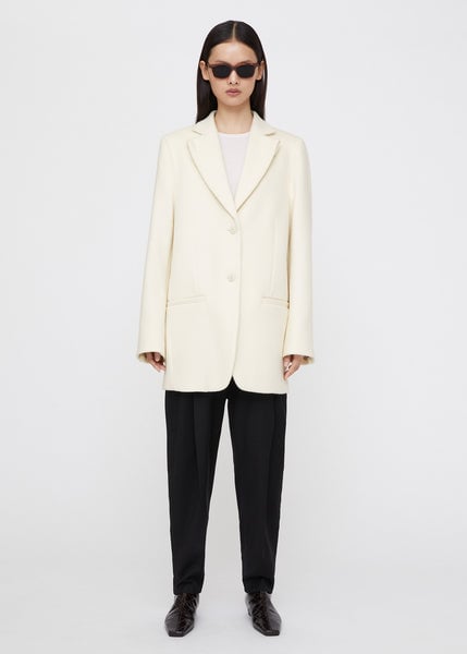 Totême Longline Melton Wool Blazer