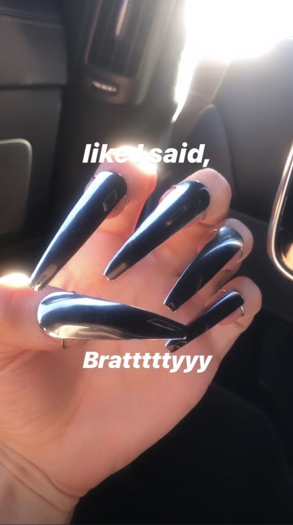 Rowan Blanchard's Extra Long Nail Rings, Close Up