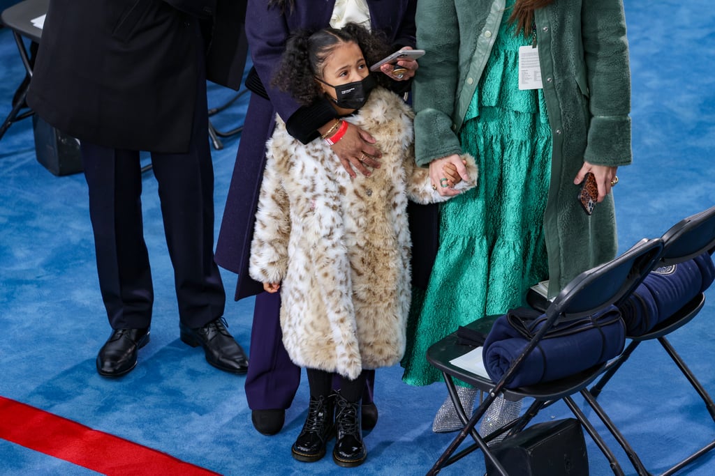 Meena Harris's Daughters Wear Leopard Coats Like Kamala's