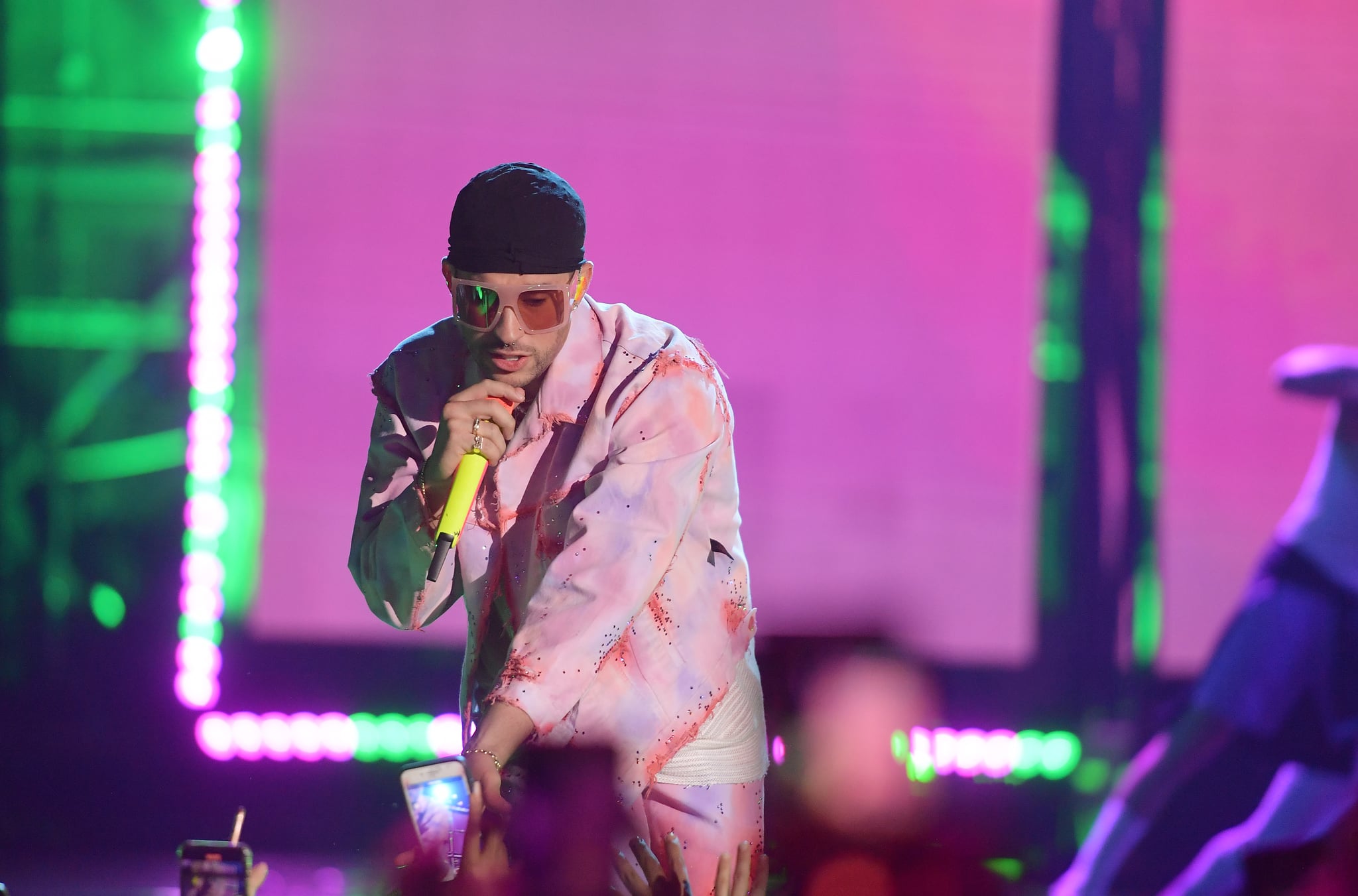 MEXICO CITY, MEXICO - MARCH 05: Bad Bunny performs onstage during the 2020 Spotify Awards at the Auditorio Nacional on March 05, 2020 in Mexico City, Mexico. (Photo by Matt Winkelmeyer/Getty Images for Spotify)