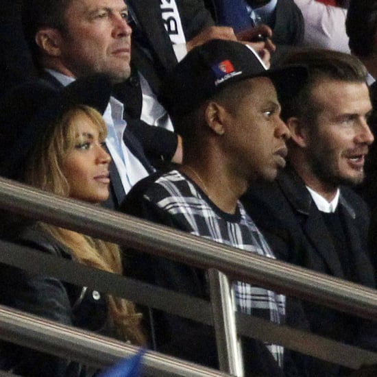 Beyonce, Jay Z, and David Beckham at a Soccer Game Together