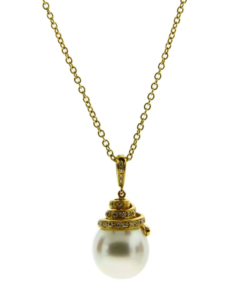Our Pick: Asprey 18K Yellow Gold Pearl Drop Pendant Necklace