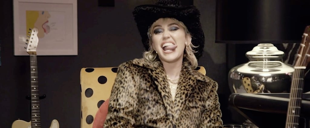 Miley Cyrus's Leopard Coat at Billboard Women in Music Award
