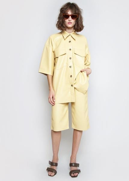 Nanushka Roque Vegan Leather Shirt