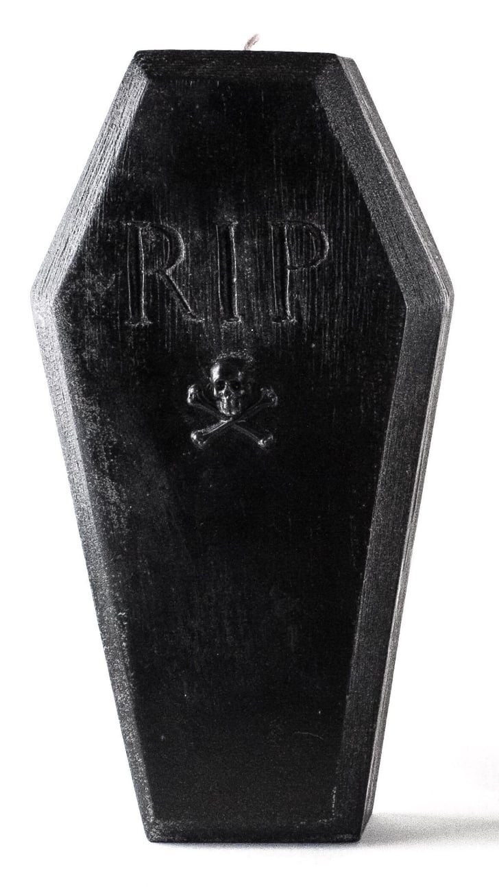 Coffin Skeleton Candle This Coffin Candle Melts to Reveal a Spooky