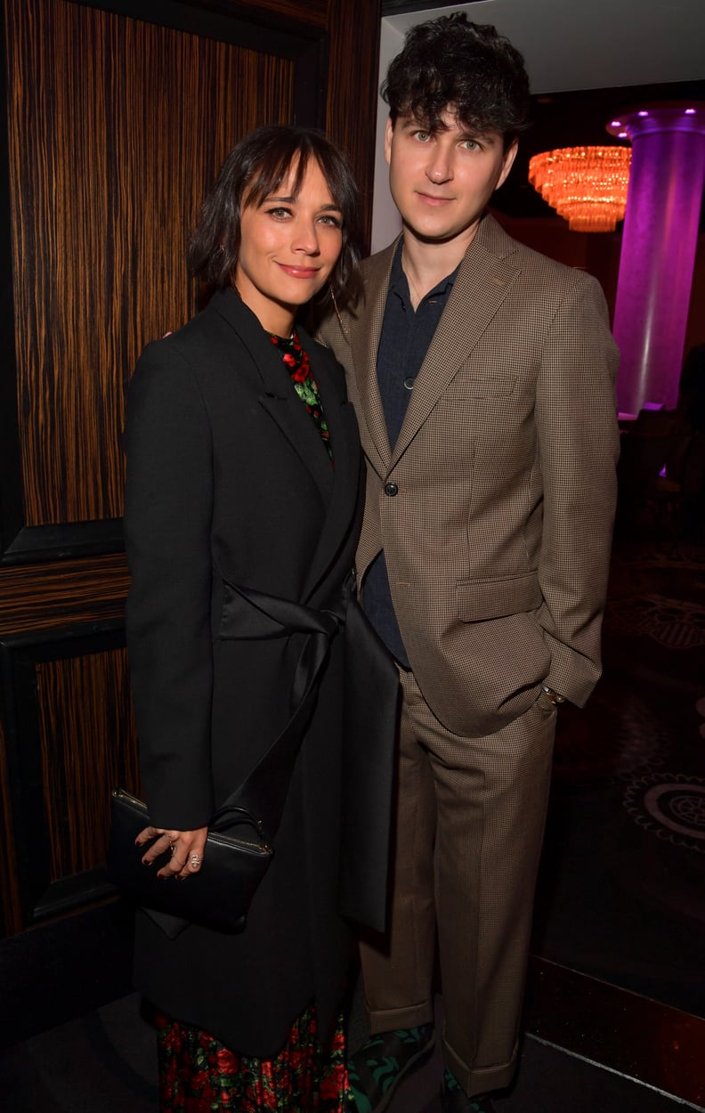 Rashida Jones and Ezra Koenig at Clive Davis's 2020 Pre-Grammy Gala in LA