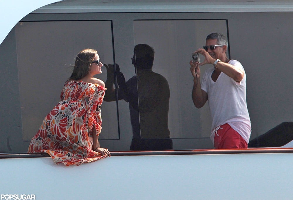 Olivia Palermo struck a pose while yachting around Spain in August 2012.
