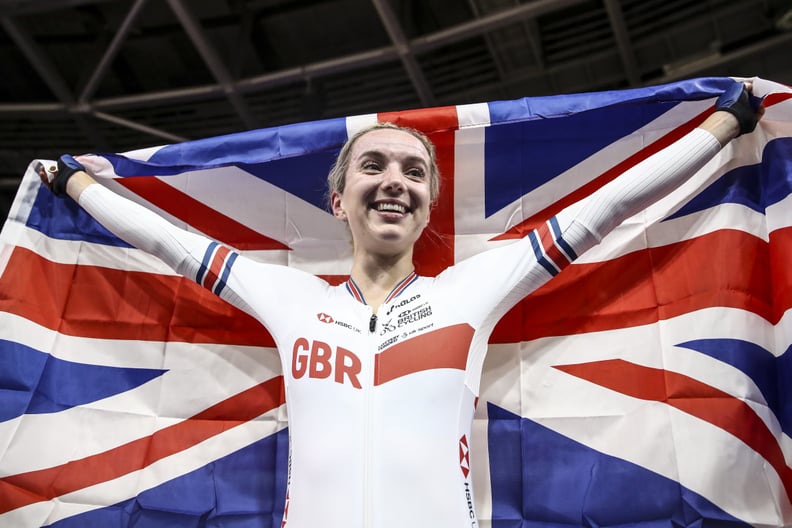 BERLIN, GERMANY - MARCH 01: Elinor Barker of Great Britain celebrates after winning Women's Points Race during day 5 of the UCI Track Cycling World Championships Berlin at Velodrom on March 01, 2020 in Berlin, Germany. (Photo by Maja Hitij/Getty Images)