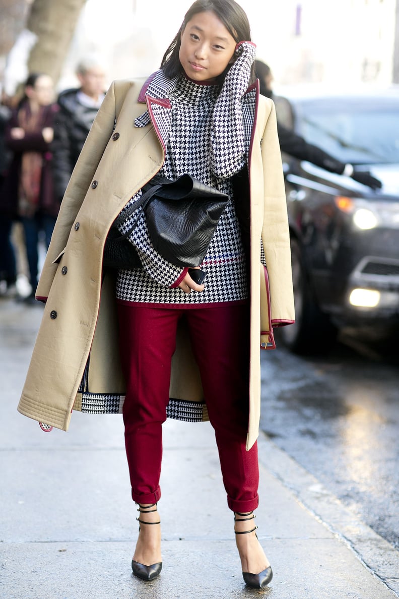 Plaid Street Style Trend at Fashion Week Fall 2014 | PS Fashion