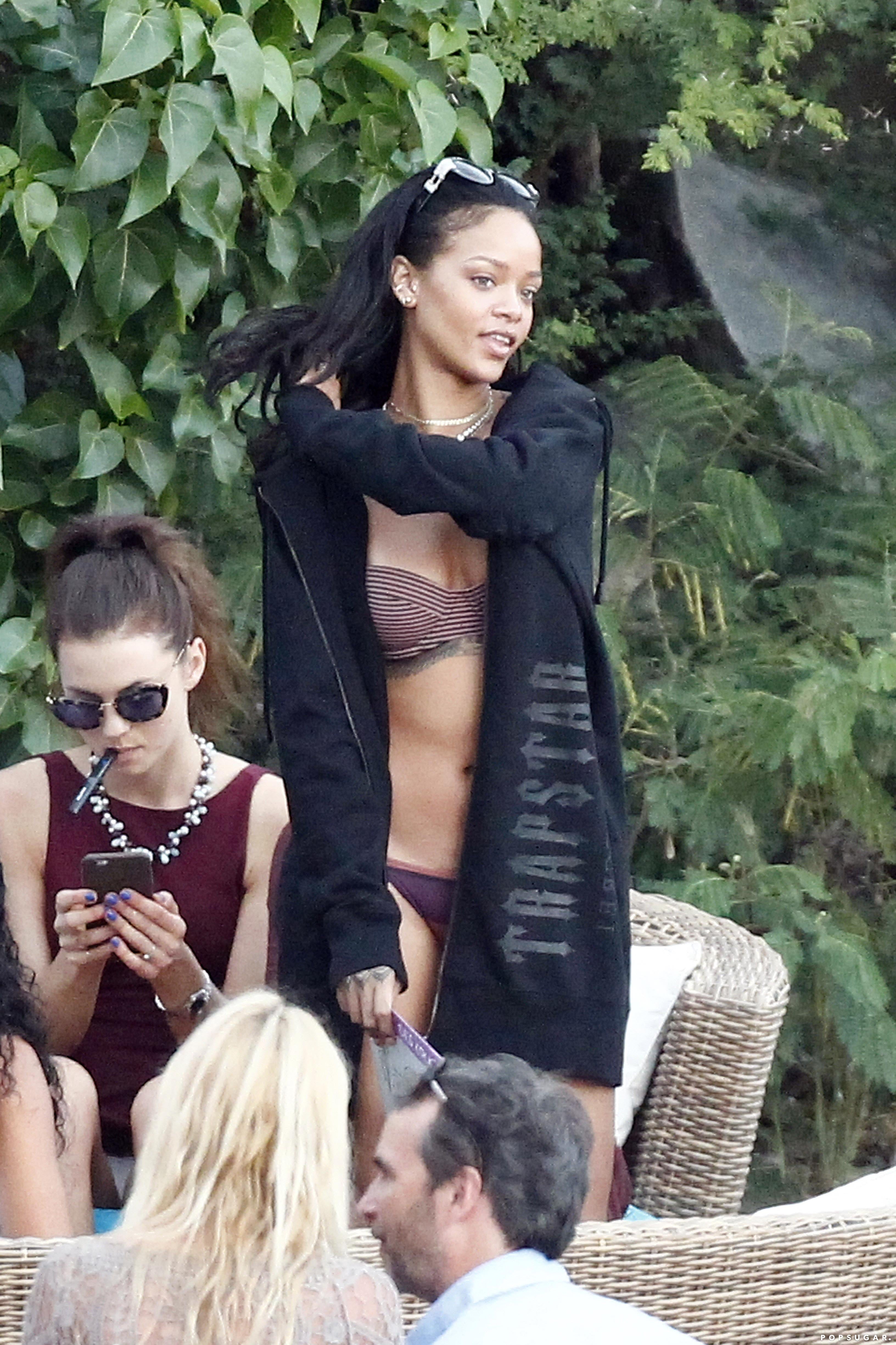 KYRA on X: Rihanna was spotted in Saint Barthélemy sporting a