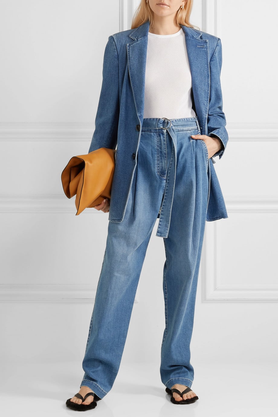 Tibi denim blazer sale